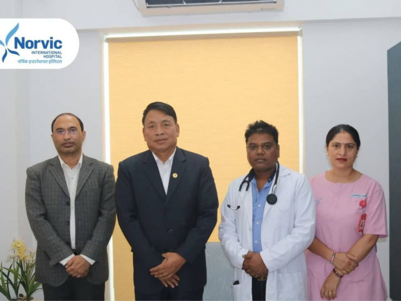 दाहिने साइडको पाता दुख्ने समस्या भएपछि उपराष्ट्रपति पुन पुगे नर्भिकमा